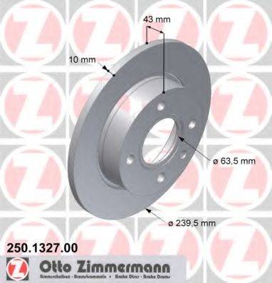 гальмівний диск ZIMMERMANN 250.1327.00