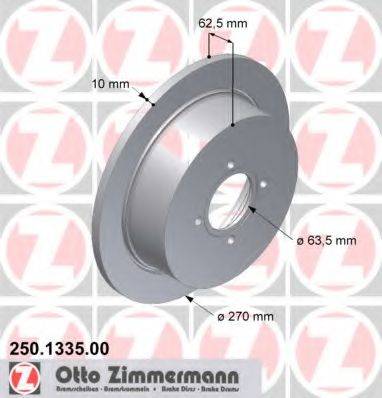 гальмівний диск ZIMMERMANN 250.1335.00