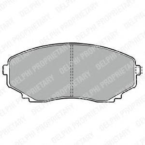 Комплект гальмівних колодок, дискове гальмо DELPHI LP1095