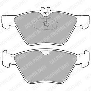 Комплект гальмівних колодок, дискове гальмо DELPHI LP1589