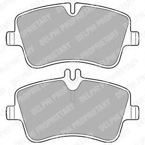 Комплект гальмівних колодок, дискове гальмо DELPHI LP1696