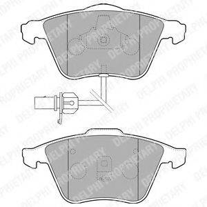 Комплект гальмівних колодок, дискове гальмо DELPHI LP1825