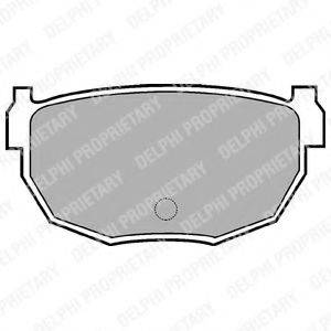 Комплект гальмівних колодок, дискове гальмо DELPHI LP570