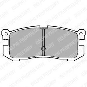 Комплект гальмівних колодок, дискове гальмо DELPHI LP624