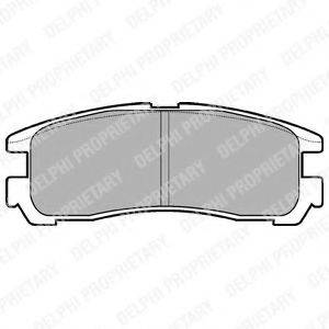Комплект гальмівних колодок, дискове гальмо DELPHI LP955