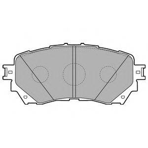 Комплект гальмівних колодок, дискове гальмо DELPHI LP2487