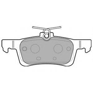 Комплект гальмівних колодок, дискове гальмо DELPHI LP2503