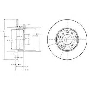 гальмівний диск DELPHI BG2257