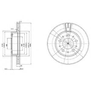 гальмівний диск DELPHI BG2425