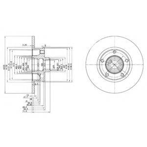 гальмівний диск DELPHI BG2714