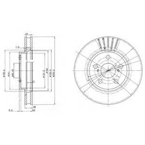 гальмівний диск DELPHI BG3187