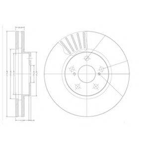 гальмівний диск DELPHI BG3189