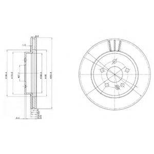 гальмівний диск DELPHI BG3397