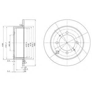 гальмівний диск DELPHI BG3400