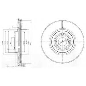 гальмівний диск DELPHI BG3913