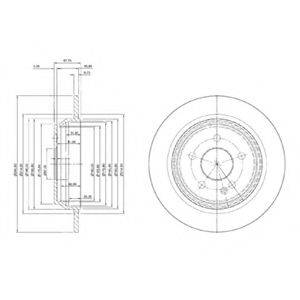 гальмівний диск DELPHI BG3969