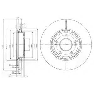 гальмівний диск DELPHI BG4011