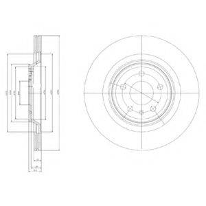 гальмівний диск DELPHI BG4078