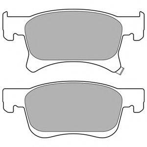 Комплект гальмівних колодок, дискове гальмо DELPHI LP3164