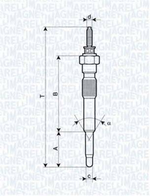 Свічка розжарювання MAGNETI MARELLI 062900068304