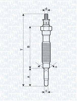 Свічка розжарювання MAGNETI MARELLI 062900072304