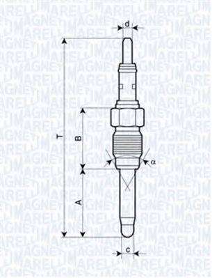 Свічка розжарювання MAGNETI MARELLI 062900084304