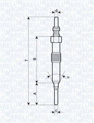 Свічка розжарювання MAGNETI MARELLI 062900089304