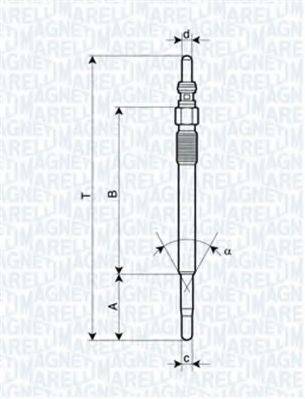 Свічка розжарювання MAGNETI MARELLI 062900029304