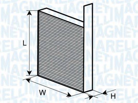 Фільтр, повітря у внутрішньому просторі MAGNETI MARELLI 350203062620