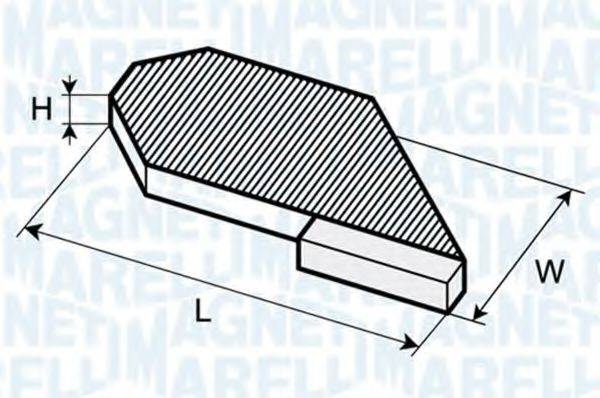 Фільтр, повітря у внутрішньому просторі MAGNETI MARELLI 350203062680