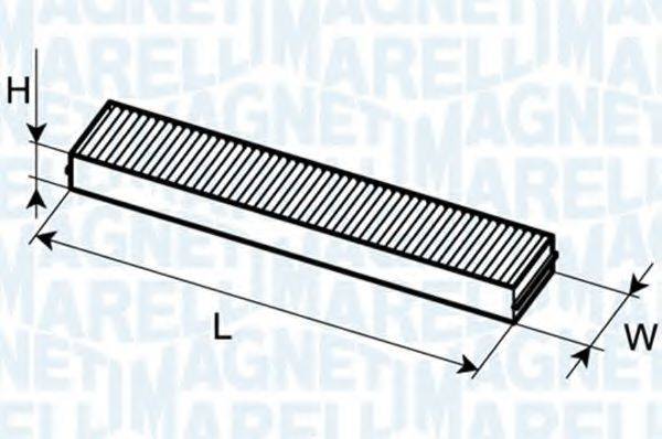 Фільтр, повітря у внутрішньому просторі MAGNETI MARELLI 350203061820