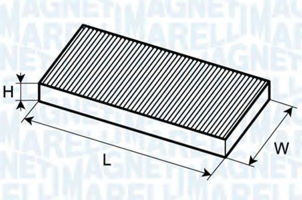 Фільтр, повітря у внутрішньому просторі MAGNETI MARELLI 350203061850