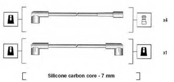 Комплект дротів запалення MAGNETI MARELLI 941245010808