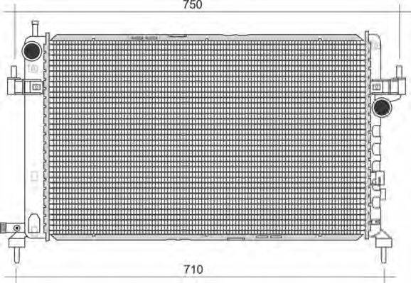 Радіатор, охолодження двигуна MAGNETI MARELLI 350213977000